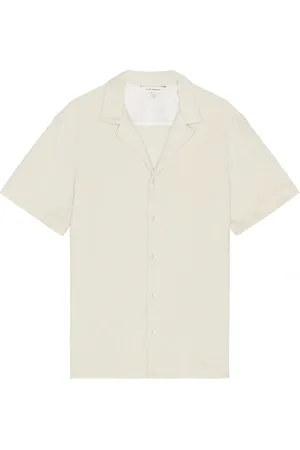 CLUB MONACO Jacquard Toweling Shirt in - Beige. Size S (also in ).