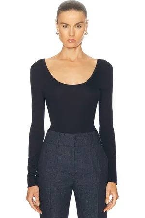 GABRIELA HEARST Emily Bodysuit in - Navy. Size L (also in M).