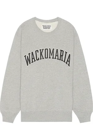 Wacko Maria Middle Weight Sweat Shirt Type-1 in - Light Grey. Size L (also in M, S).