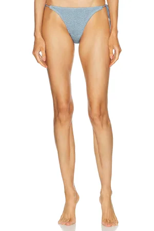 Bond Eye By Georgia Fowler Tie Side Vista Brief Bikini Bottom in - Baby Blue. Size all.