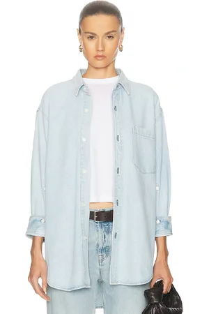 Citizens of Humanity Kayla Shirt in - Denim-Light. Size S (also in ).