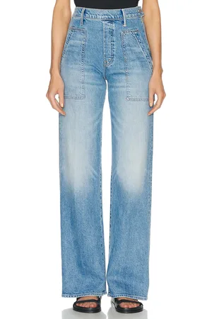 Mother The Patch Lasso Heel in - Denim-Medium. Size 32 (also in ).