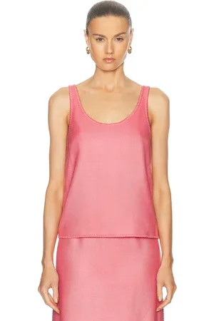 GABRIELA HEARST Muriel Tank Top in - Pink. Size 36 (also in 38, 40, 42).