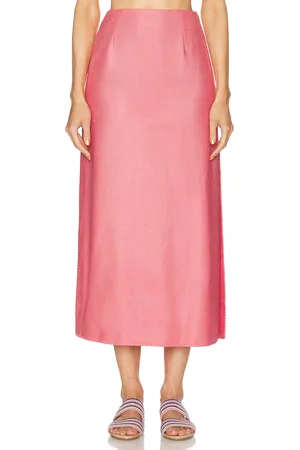 GABRIELA HEARST Defina Skirt in - Pink. Size 36 (also in 38, 42).