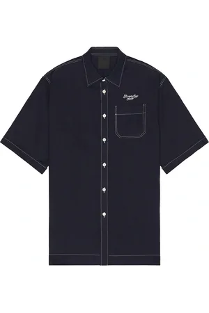Givenchy Short Sleeve Eyelet Shirt in - Blue. Size 38 (also in ).