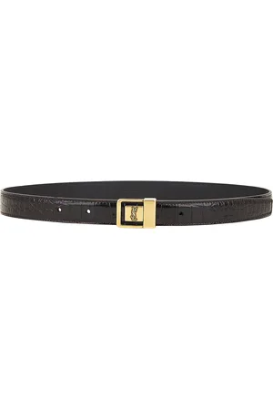 Saint Laurent La 66 Buckle Belt in - Chocolate. Size 65 (also in 75, 80, 85, 90).