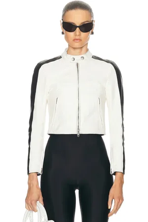 Balenciaga Racer Jacket in - White. Size 34 (also in 36).