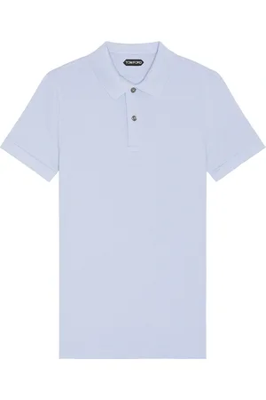 Tom Ford Tennis Piquet Short Sleeve Polo in - Purple. Size 46 (also in 48, 50).