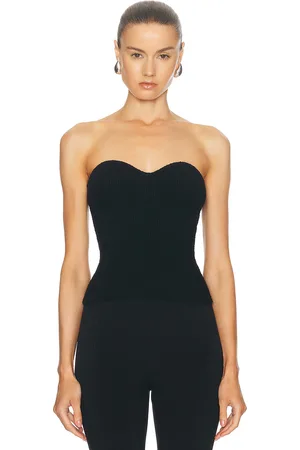 WARDROBE.NYC Strapless Bandeau Top in - Baby Blue. Size L (also in M).
