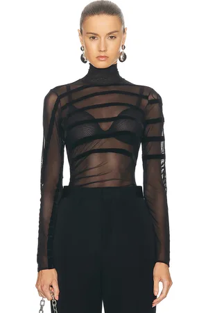 Jean Paul Gaultier Gaultier & Mariniere Drapped Mesh Bodysuit in - . Size S (also in XS).