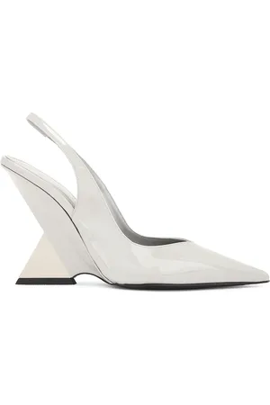 The Attico Cheope Slingback Pump in - Grey. Size 36.5 (also in 37.5, 38, 39, 39.5, 40, 41).