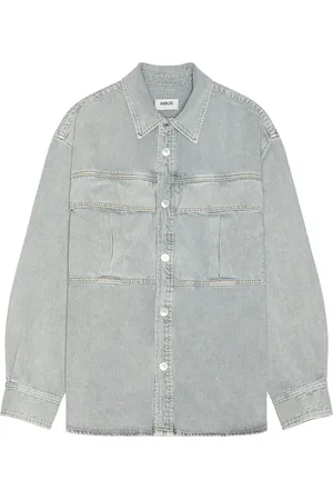 AGOLDE Axel Shirt in - Grey. Size S (also in ).