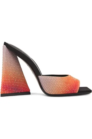 The Attico Devon Mule Sandal in - Orange. Size 36 (also in 37, 37.5, 38, 38.5, 40, 41).