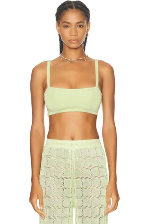 Calle Del Mar Knit Bandeau Top in - Sage. Size L (also in M).