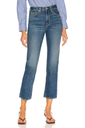 NILI LOTAN Straight Leg in - Denim-Medium. Size 24 (also in ).