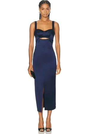 Nicholas Gia Corset Midi Dress in - . Size 0 (also in 2, 4).