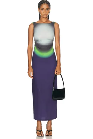 Maisie Wilen Software Long Dress in - Black. Size L (also in M, S).