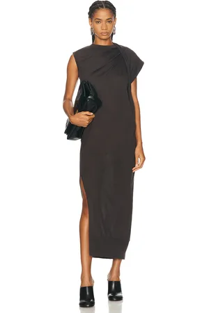 Stella McCartney Draped Knit Dress in - Chocolate. Size L (also in ).