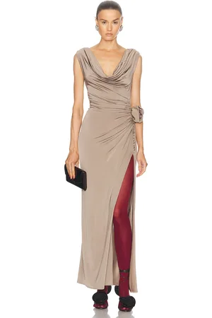 MAGDA BUTRYM Cowl Neck Long Dress in - . Size 38 (also in ).