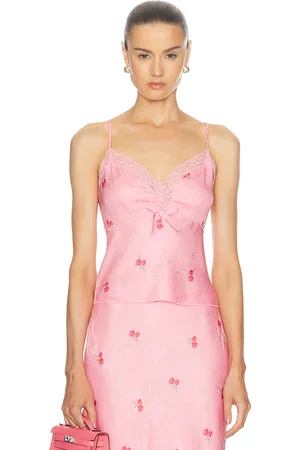 LOVESHACKFANCY Fox Top in - Pink. Size M (also in ).