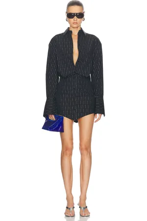 The Attico Silvye Dress in - Black. Size 38 (also in 40, 42, 44).