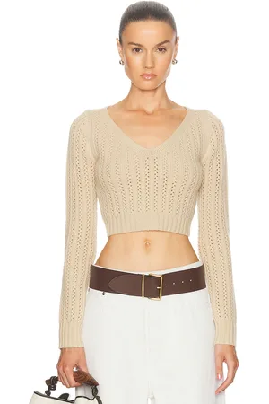 Max Mara Long Sleeve Sweater in - Taupe. Size L (also in M, S, XS).