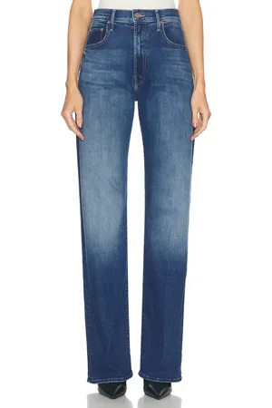 Mother The Lasso Heel in Hike Hike Baby - Denim-Dark. Size 26 (also in 32).