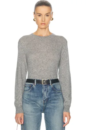 Saint Laurent Crewneck Sweater in - Grey. Size XS (also in ).