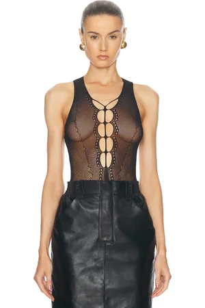 Saint Laurent Cut Out Bodysuit in - Black. Size S (also in ).