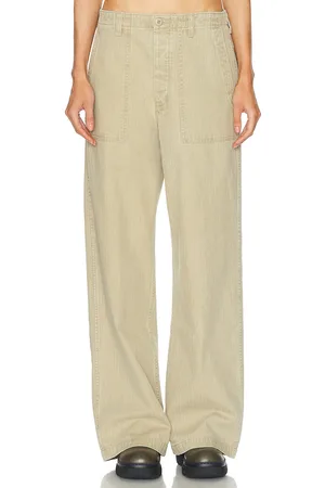 R13 Wide Leg Utility Pant in - Neutral. Size 31 (also in ).