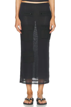Acne Studios Etty Cargo Skirt in - Grey. Size M (also in XS).