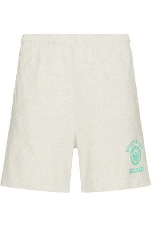 Sporty & Rich Emblem Gym Shorts in - Light Grey. Size L (also in ).