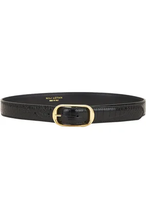 NILI LOTAN Reine Croc Belt in - . Size 70 (also in 80, 85).