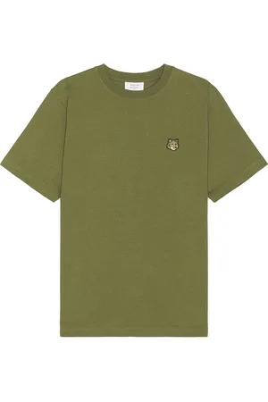 Maison Kitsuné Bold Fox Head Patch Comfort T-Shirt in - Army. Size L (also in ).