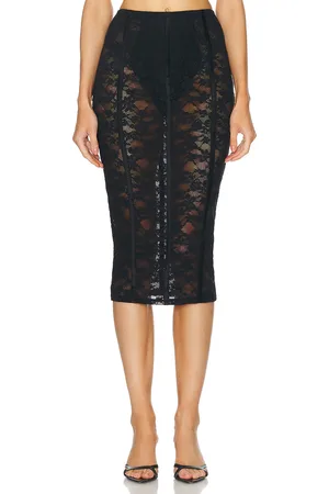 FLEUR DU MAL Le Stretch Lace Pencil Skirt in - . Size M (also in S, XS).
