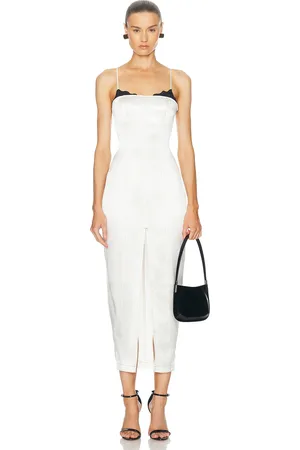 FLEUR DU MAL Silk Maxi Dress With Lace Cups in - . Size 2 (also in 6).