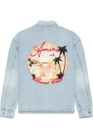 AMIRI Resort Club Coach Jacket in - Denim-Light. Size L (also in M).