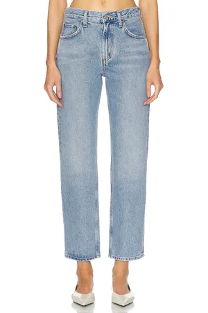 AGOLDE Valen Mid Rise Vintage Straight in - Denim-Light. Size 24 (also in 26, 27, 28, 29, 32).