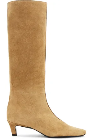 Totême Wide Shaft Boots in - Tan. Size 36 (also in 40).
