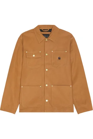 Carhartt Suede Michigan Coat in - Brown. Size M (also in XL/1X).