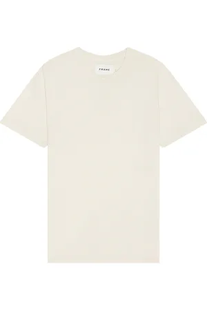 Frame Relaxed Tee in - Ivory. Size S (also in ).