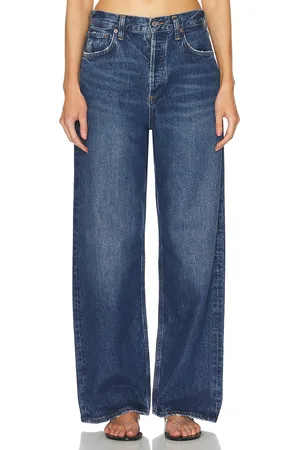 AGOLDE Low Slung Baggy in - Denim-Dark. Size 23 (also in 25, 26, 27, 28, 29, 30, 33).