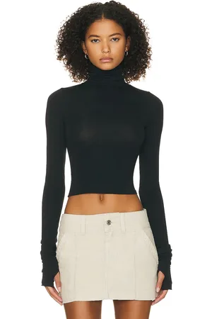 Helsa Long Sleeve Turtleneck in 2nd Skin Jersey in - . Size L (also in ).