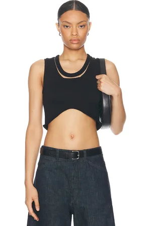 AISLING CAMPS Cropped Tank Top in - . Size L (also in M, S).