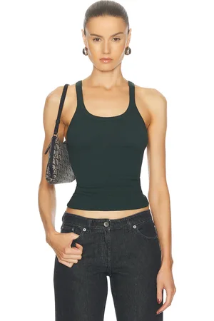 RE/DONE Ribbed Tank in - Dark Green. Size XL (also in ).