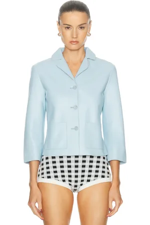 Cult Gaia Layton Blazer in - Baby Blue. Size 8 (also in ).