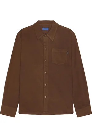 Saturdays NYC Broome Flannel Long Sleeve Shirt in - Brown. Size S (also in ).