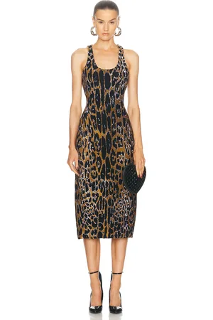 Alaïa Leopard Tube Dress in - Brown. Size 38 (also in 40).