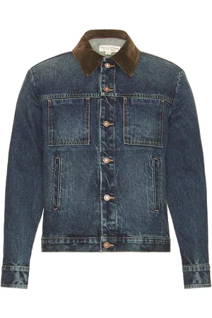 NILI LOTAN Chester Jacket in - Denim-Dark. Size XL/1X (also in ).