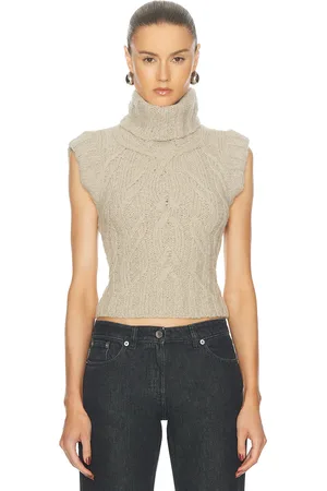 KNWLS Cable Vest in - Beige. Size L (also in ).